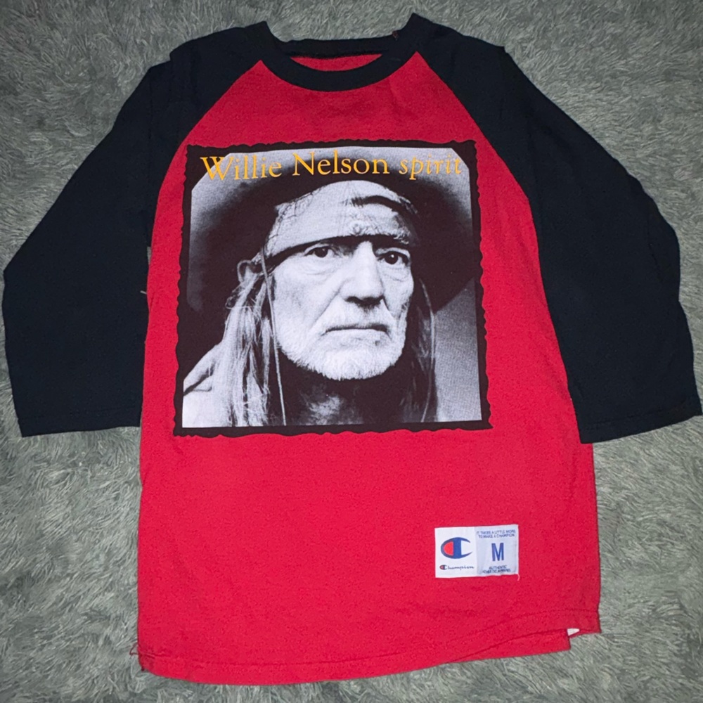 Champion Red and Black Graphic Tee